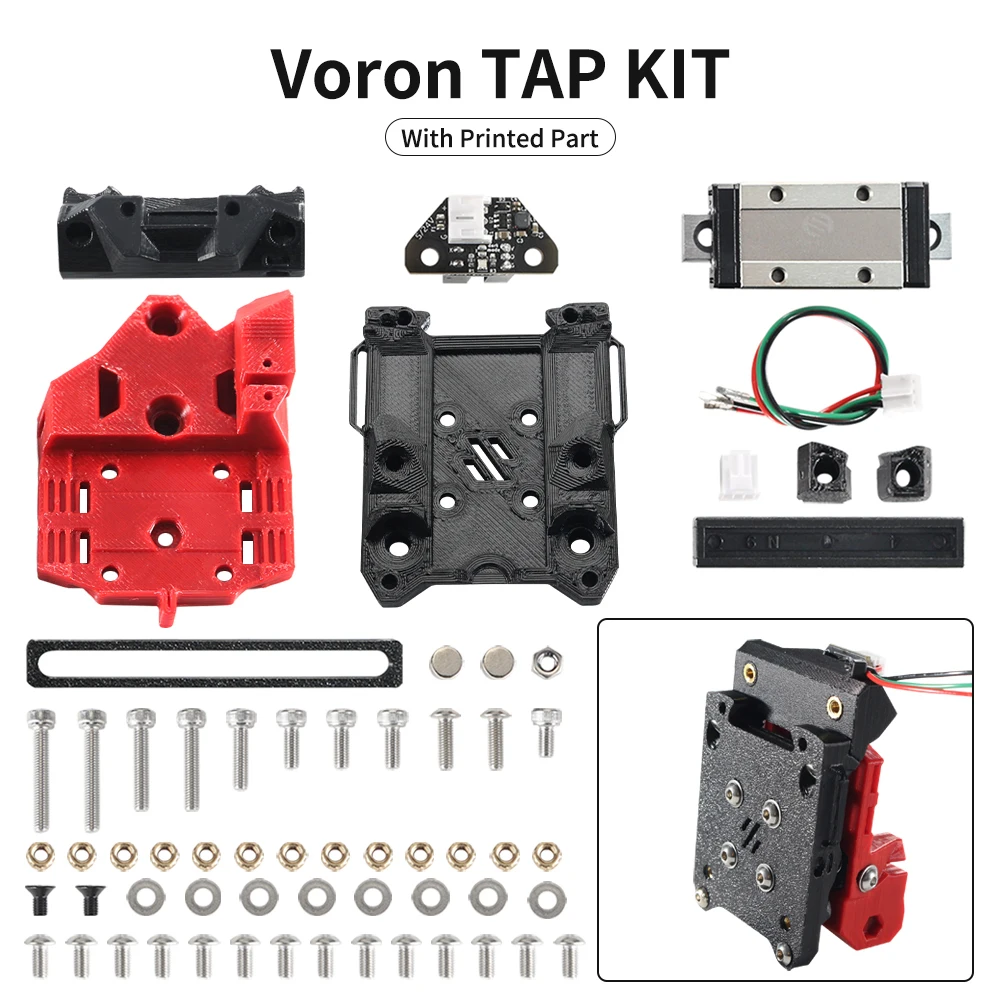 Voron Tap V2.4 Kit Optotap V2.4 Pcb 398 971 Sensor Supprt 5v e 24v com as Peças de Impressão para Impressora 3d Voron 2.4 r2 Trident