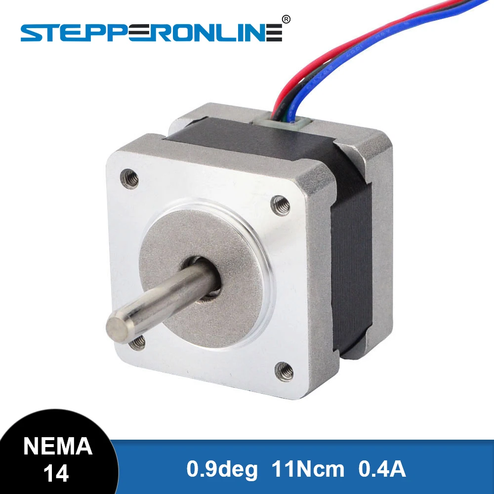 em 0.9deg(400 etapas rev) 0.4a 35x28mm nema14