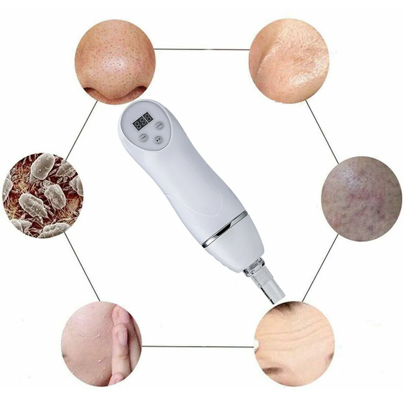 Microdermabrasion Exfoliation Home Use Blackhead Acne Removal Beauty Device Microdermabrasion Diamond Peeling Vacuum Machine Facial Skin Care Scar Faded Set