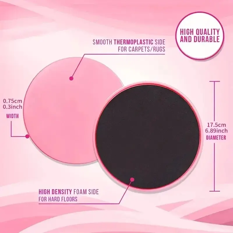 2pcs Yoga Fitness Sliding Discs 4