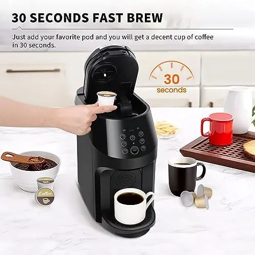 Coffee Maker for , K-Cup Pod and Ground Coffee, Coffee and Espresso Machine  Combo Compatible with Nespresso Original Capsule, 19 - AliExpress