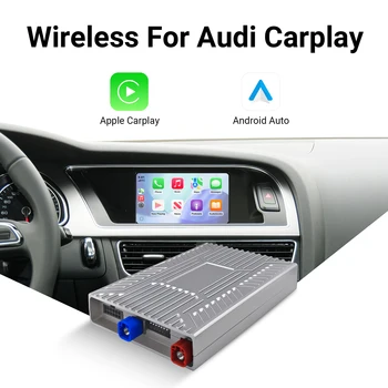 Kit di retrofit automatico Android CarPlay wireless Scatola di decodifica per aggiornamento schermo OEM per Audi A4, A5, Q5 2009-2016, MMI 2G con schermo da 6,5"