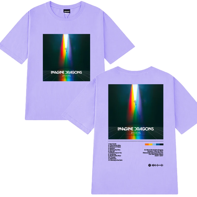 Imagine Dragons Evolve Album Double Sided print T shirt Men Women