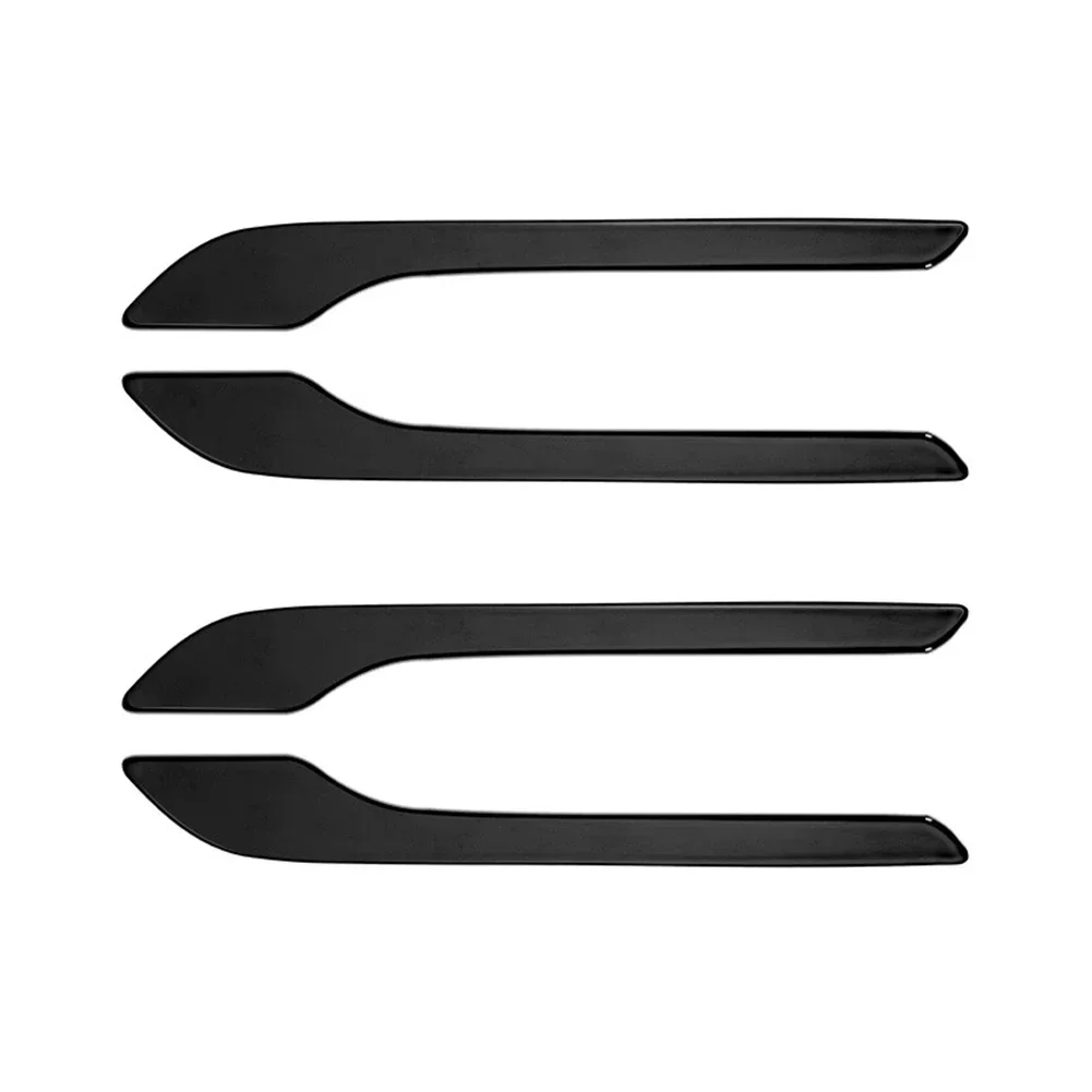 4Pcs Car Door Handle Wrap Cover ABS Plastic Door Knob Decorative Stickers Anti-scratch for Tesla Model 3 Y 2021