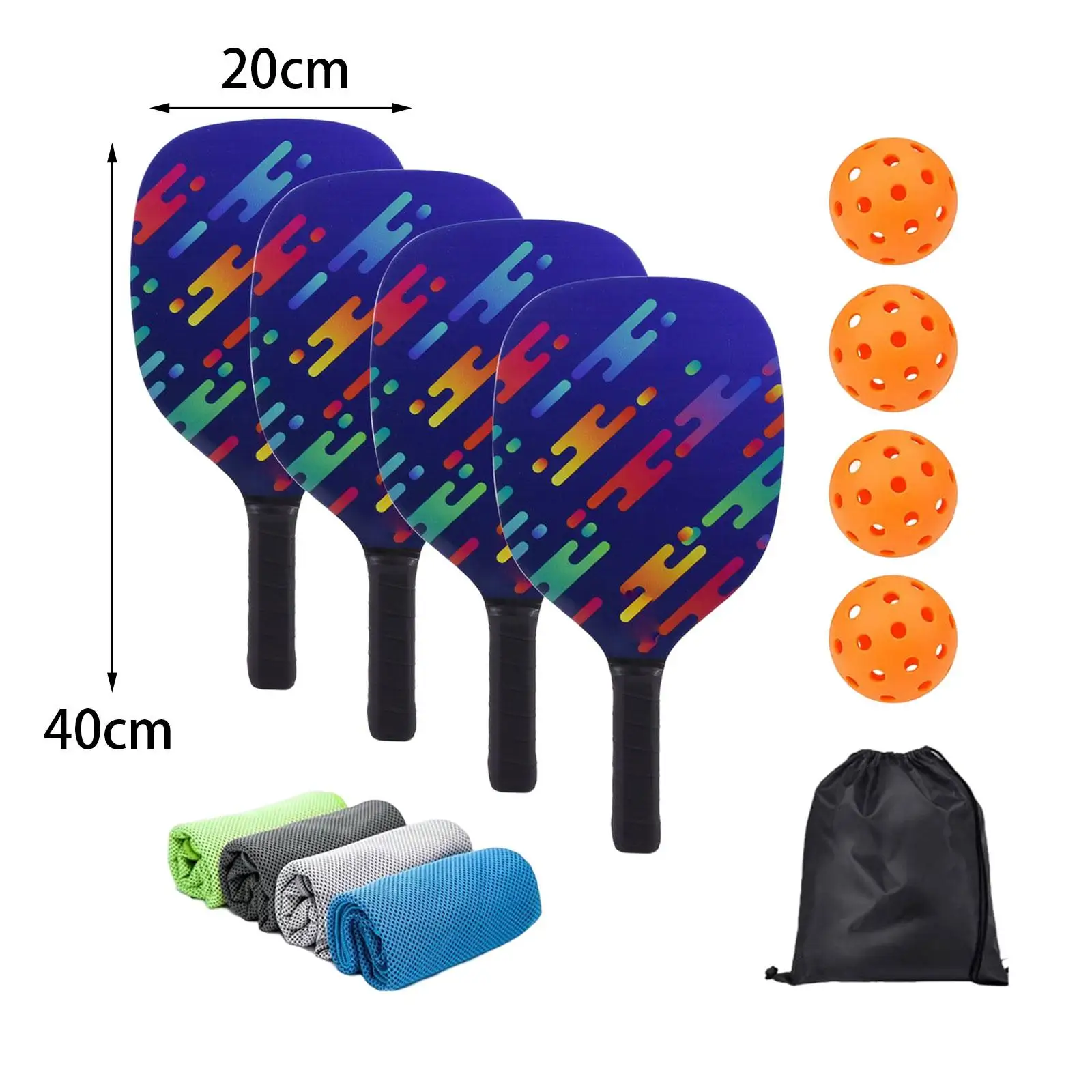 Portable Pickleball Paddle Set Gift Lightweight Pickleball Paddle for Indoor And