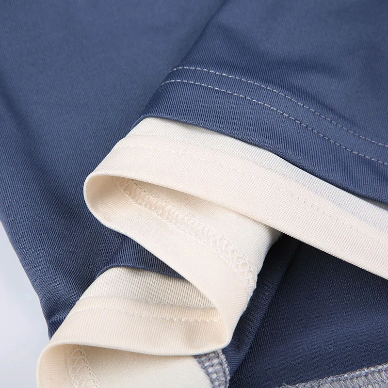 Camisola de moda de calle alta, top de retazos falso de dos piezas, top de tirantes con cuello halter, chaleco básico sin mangas para fitness, informal, de verano