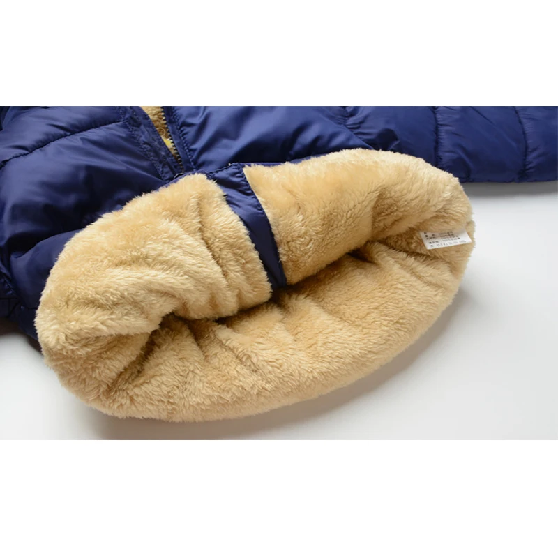 Winter Baby Kids Fleece Jacket For Children Cartoon Coats Autumn Boys Warm Hooded Down Jackets Girls Plush Warm Outerwear Down Jacket Children Jackets Girls Coat