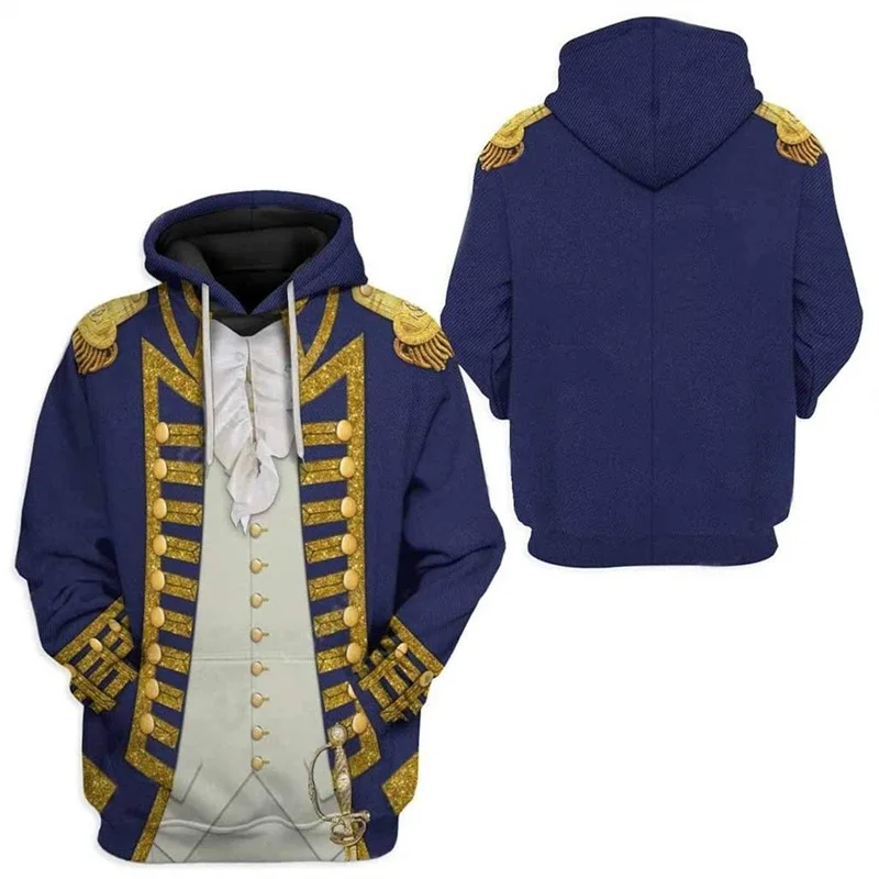 thumbnail image 1 of Sudadera con capucha con estampado digital 3D de personajes históricos para hombre, uniforme de cosplay, elementos de celebridades, sudadera con capucha de manga larga Y2k, 1 of 5
