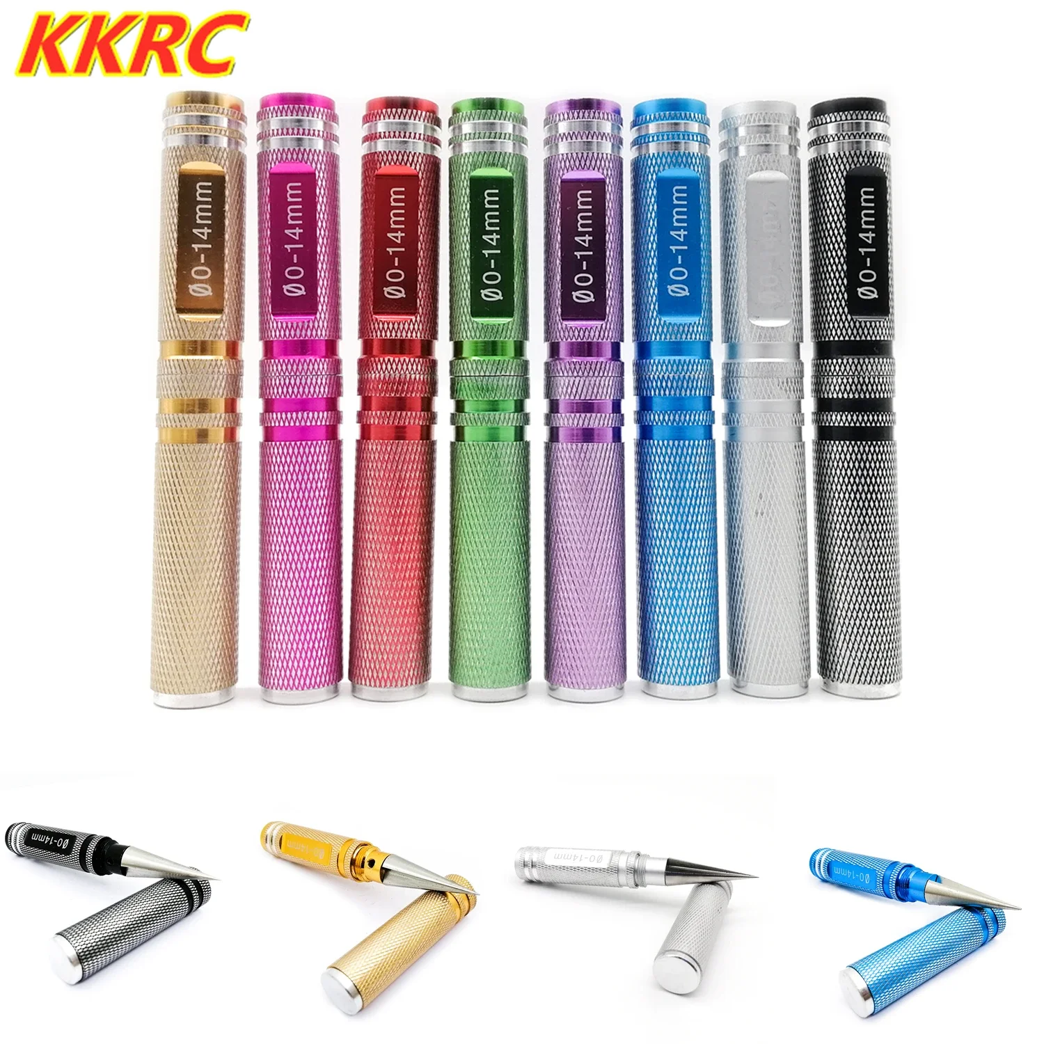 

PigRC RC Car Tool 0-14mm Steel Car Shell Hole Opener Titanium-plated Hard Reamer Drill