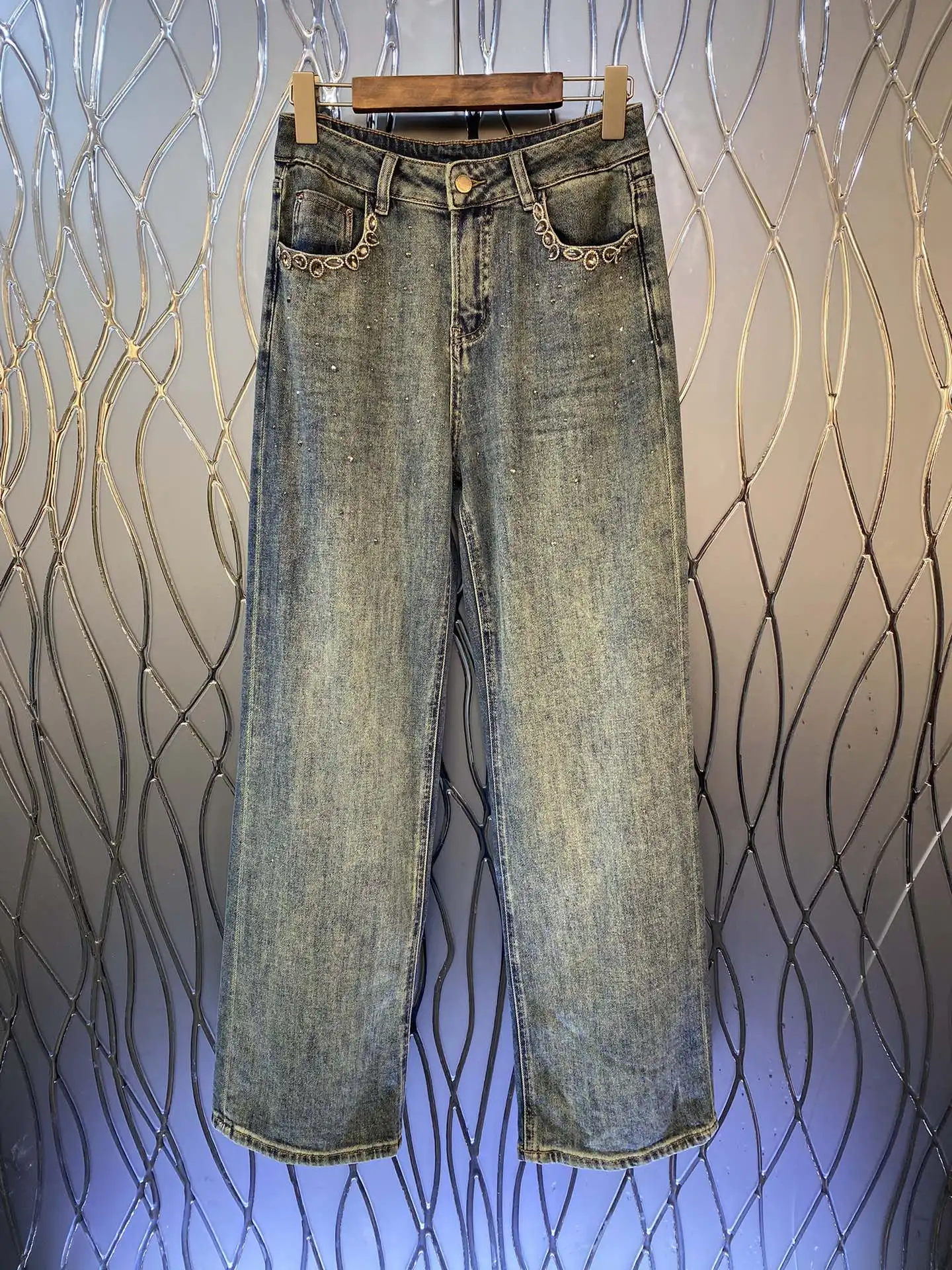 

2023 autumn and early winter fashion new women's clothing Jeans 0802