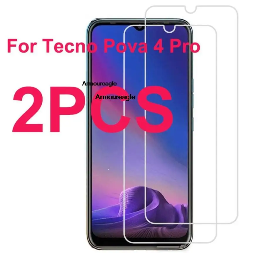 

Защитное закаленное стекло для tecno pova 4 pro tecnopova4pro pova4pro pova4 4pro, 2 шт.