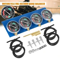 With Hose For 4 Cylinder Engines Machines Motorcycle Fuel Carburetor Synchronizer Vacuum Balancer Gauge Synchronizer Tool 2