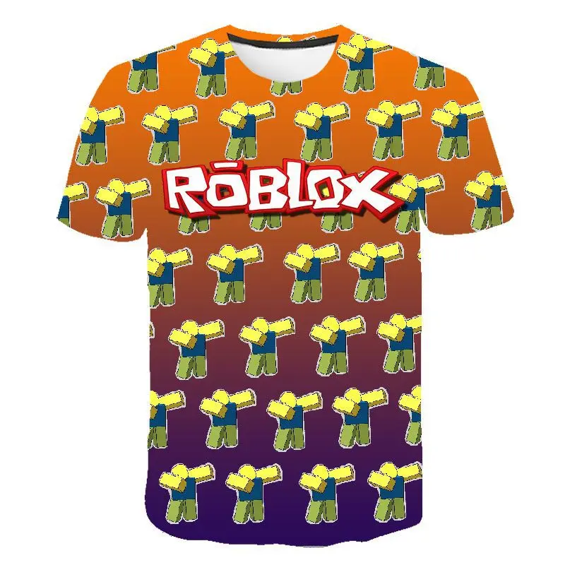 Roblox Boys Shirt Tri-Patterned Graphic Tee Red Size Small (8T)
