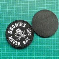 GOONIES NEVER SAY DIE Funny Meme Tactical Velcros Patch на липучке - военный вышитый значок для рюкзака Molle — изображение 3