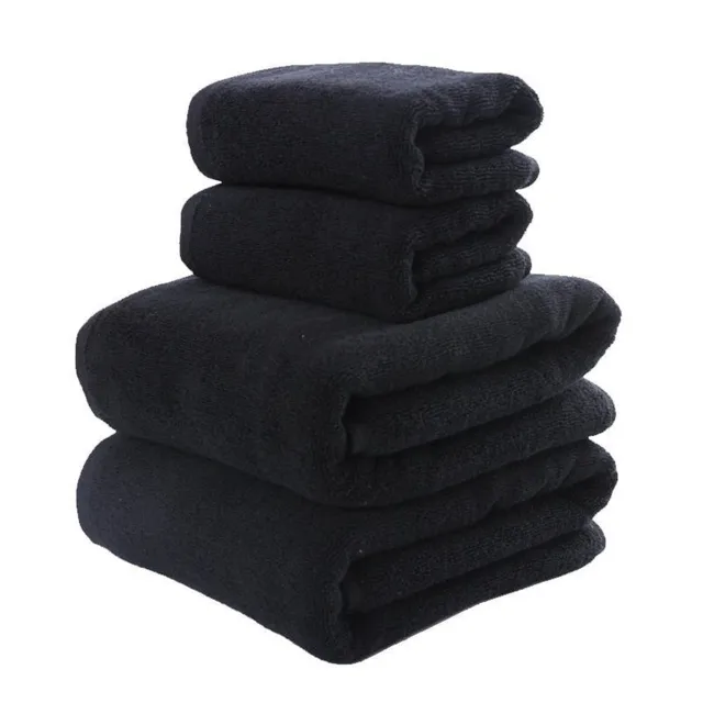 Black bath towel Super absorbent cotton bath towel towel Fitness quick drying sports towel Beauty salon hotel daily bath towel 4