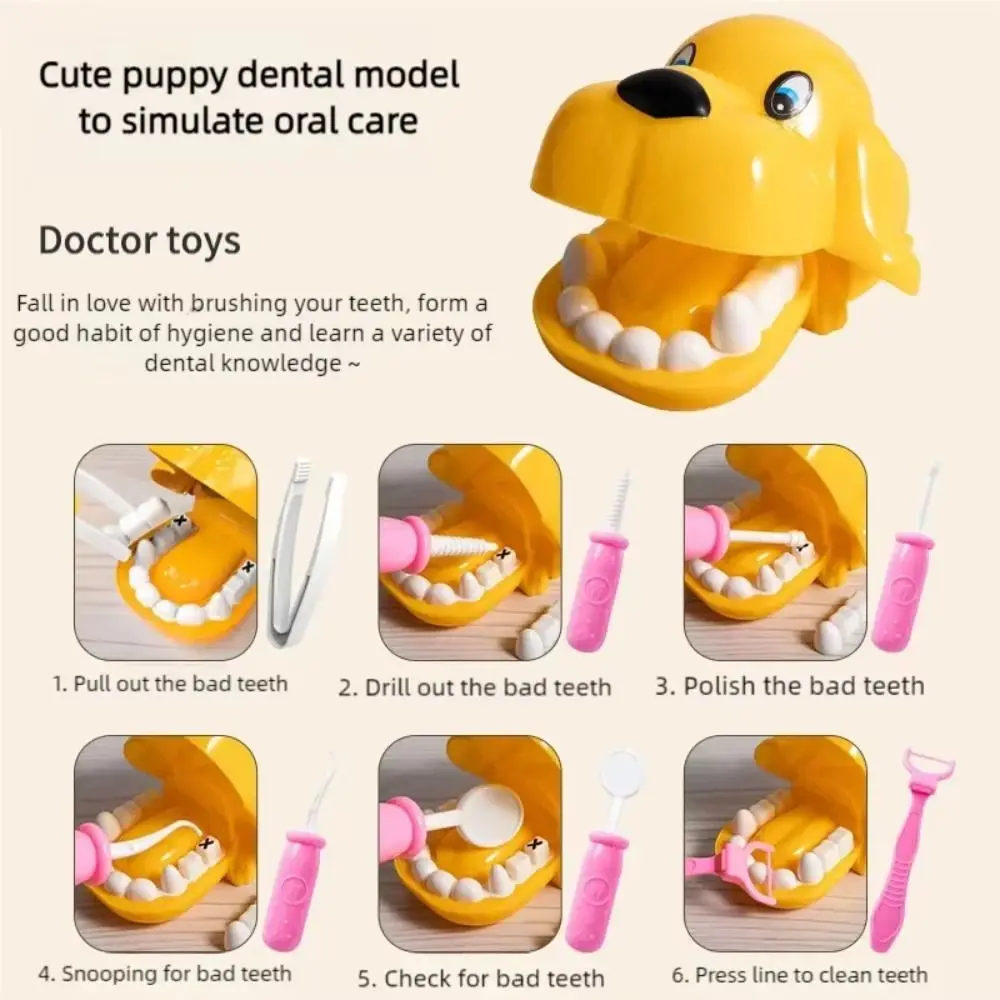 Creative Children Doctor Play Set Simulation Dentist Interactive Kid Stethoscope Doctor Set Educational Funny