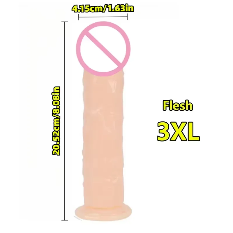 Realistic Soft Jelly Dildo With Suction Cup For Anal Play_voghion.com