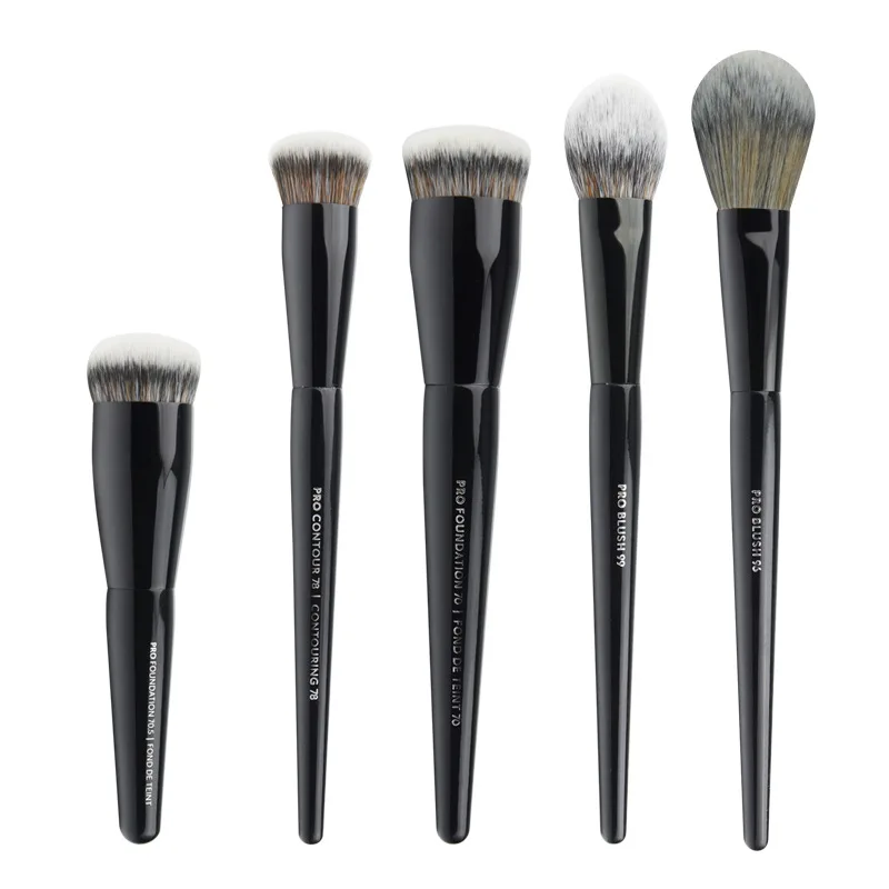 1 Pezzo Pro Powder Contour Pennelli Per Trucco Nero #79 Highlight Make Up Brush Blush Precision Face Cosmetic Tools Capelli Sintetici