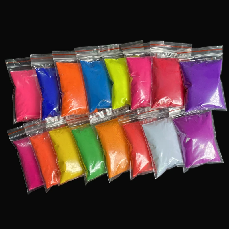 Mixed 5 colors Luminous glow powder,100g/lot,super bright fluorescent  powder,pigment Noctilucent powder,glow in dark.