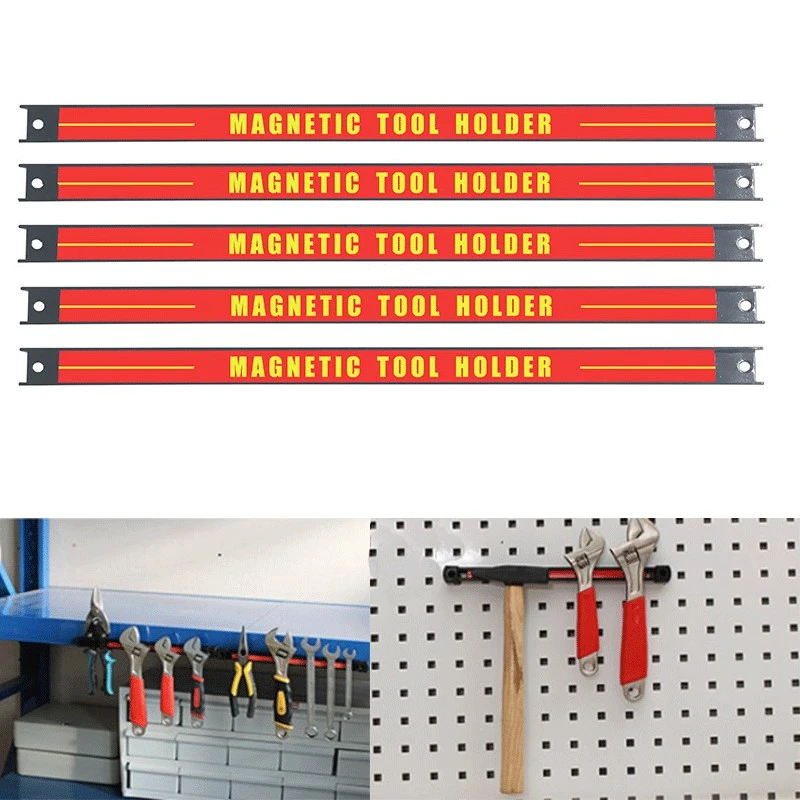 8"11"14.5"18" 24" Magnetic Tool Holder Bar Organizer Storage Rack Knife Wrench Pliers hand Tool Storage plumbers tool bag