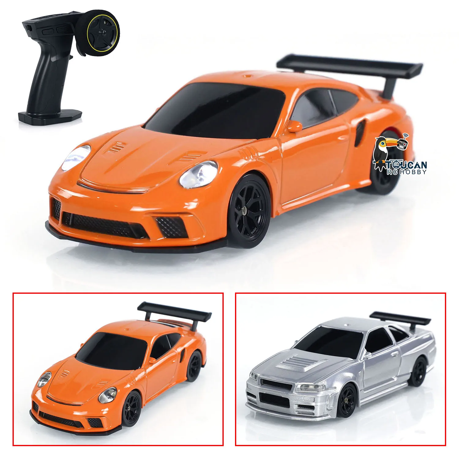 Upgrade 1/43 Scale RC Drift Race Car Gyro 4WD Ready to Go Mini Car Toy Fully Proportional Control High Speed Model  Mini Gifts 2