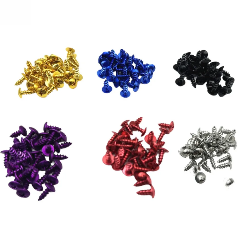 30PCS M5x16 Selbstschneidende Schrauben Aluminiumlegierung Bunte Dekorative Bolzen Set Universal Motorrad Verkleidungsschrauben – Detail 1
