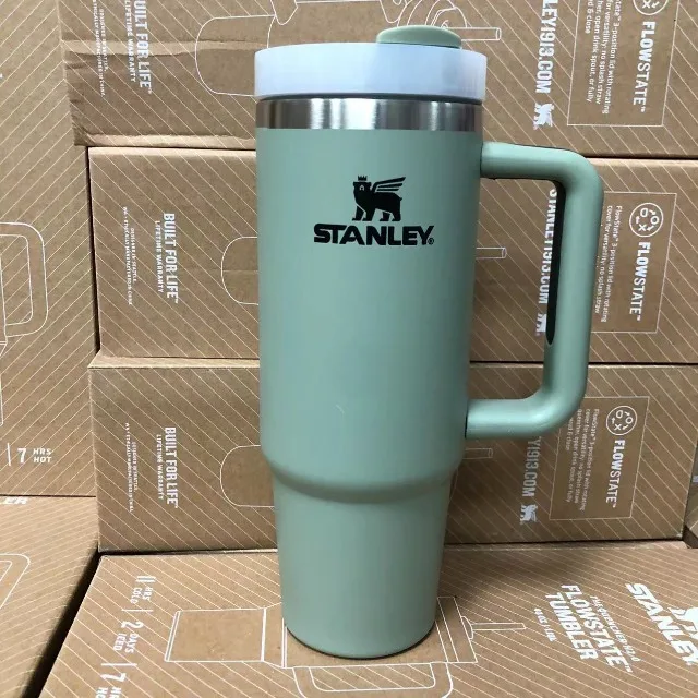 Stanley 30oZ 887ML/40oz 1.18L QUENCHER H2.0 Tumbler with Handle with Straw  Lids Stainless Steel Coffee Cup Car Mugs Fashion Gift - AliExpress