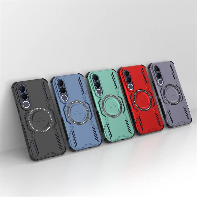 Magnetic Anti-Shock Armor Case with Magsafe Function – Hard Plastic and Rubber Cover