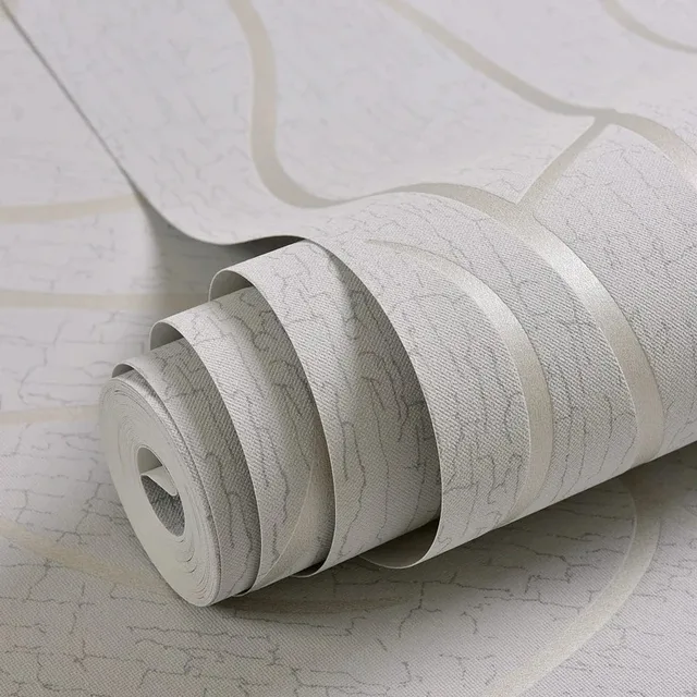 สติกเกอร์ติดผนังสไตล์ยุโรปสมัยใหม่แบบเรียบง่าย53ซม. 3D วอลล์เปเปอร์ไม่ทอโค้งตกแต่งห้อง 1