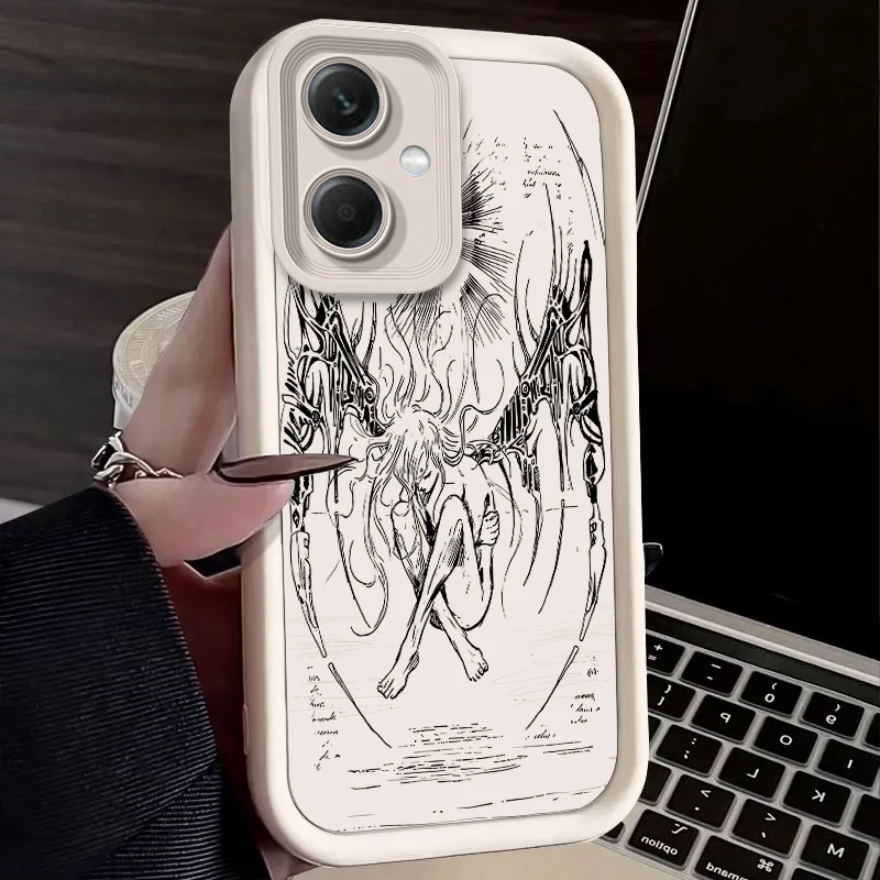 Retro Punk Angel Silicone Phone Case Cover