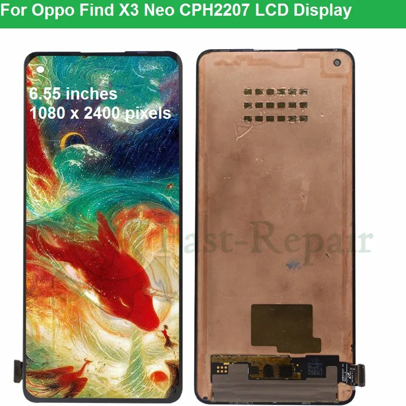 Écran LCD Tactile Complet Pour OPPO Find X3 Neo (CPH2207) - Assemblage écran + Numériseur Neuf - Marque UA PARTS