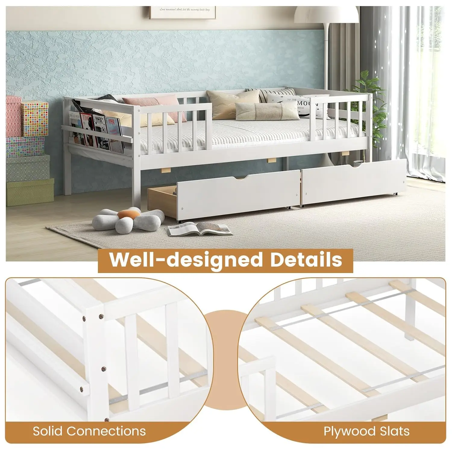 Kids Storage Twin Bed 4