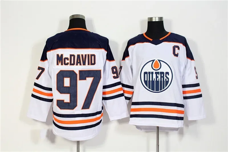 Connor McDavid  Jersey Canada Edmonton Ice Hockey Jersey 97 Classic Sweater Stitched Letters Numbers More Color US Size S-XXXL