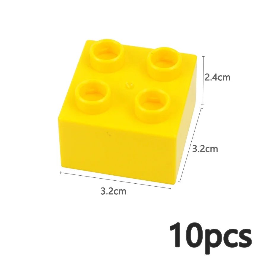 10-Piece Set of Large Colorful Building Blocks