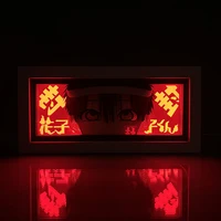 Paper Cut Anime Led Light Box Toilet Bound Hanako Kun Desk Light for Bedroom Decor Kids Birthday Gift Manga Table Lamps Lightbox 2