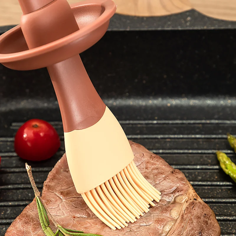 Silicone Oil Brush Temperature Resistant Oil Bottle Baking Pancake Barbecue Cooking Olive BBQ Grilling Kitchen Gadget oil brush,silicone basting brush,oil bottle brush