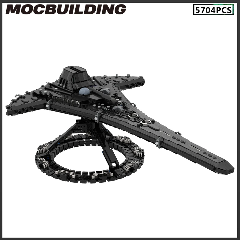 

Spaceship The Model Star Ship MOC Building Blocks DIY Airship Bricks Assemble Toys Christmas Presents Collection Display Gifts