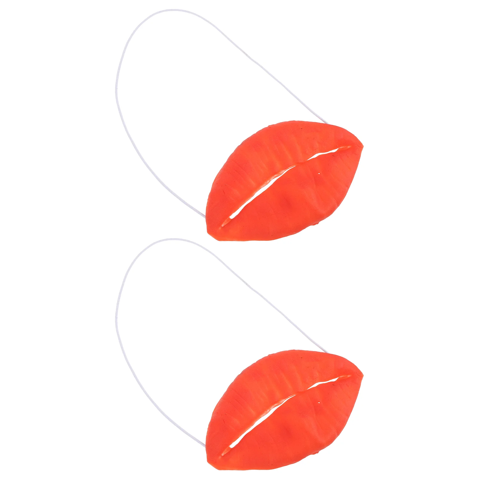 Halloween Sausage Mouth Decor Funny Red Lips Jokes Props Masquerade Cosplay Party Supplies