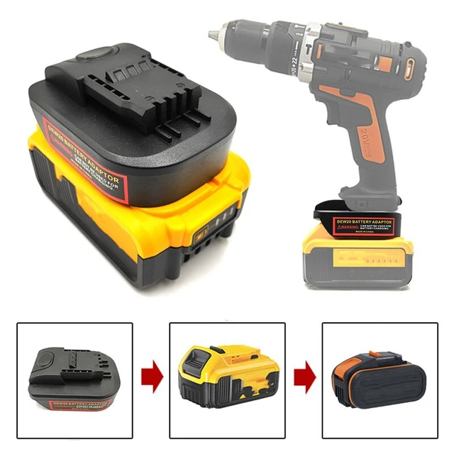 NEW Adapter For Dewalt 20V MAX Li-Ion Battery For Black & Decker 20V  Tools