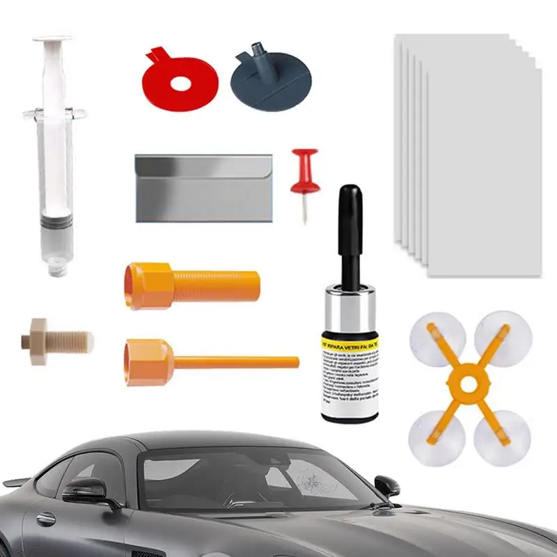 CarGlassRepairKitAutoGlassCrackRepairLiquidKitLongLasting