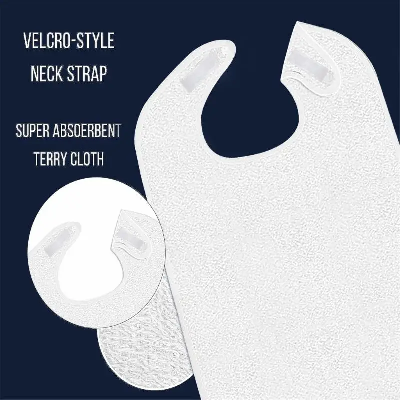 652C Adult Bib With Waterproof Fabric Ensures Long Lasting Use Large Bib For Elderly And Individuals Requiring Care