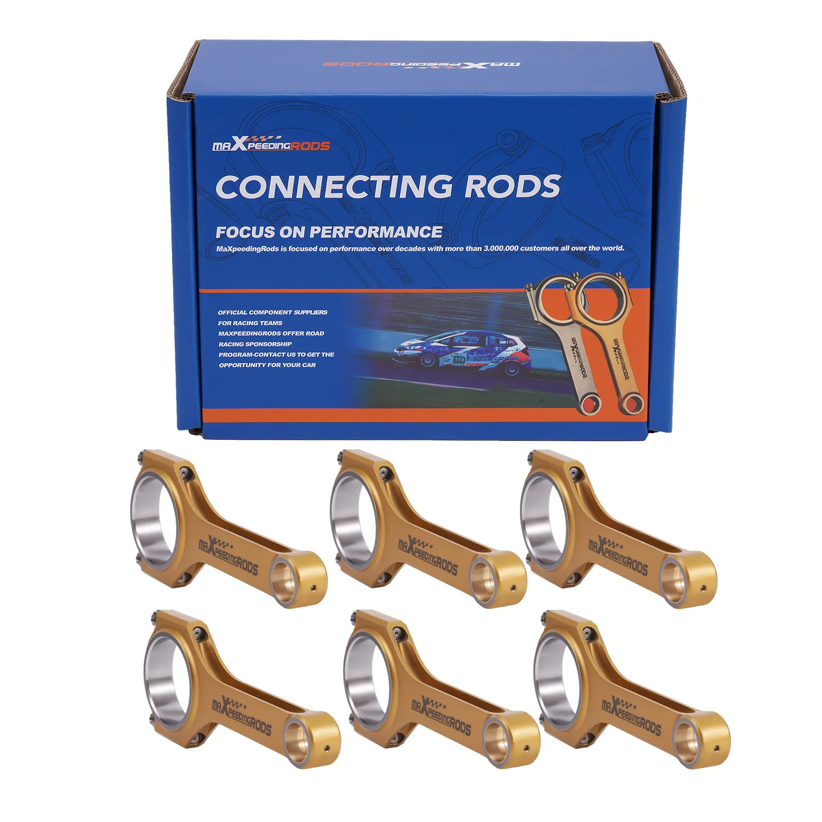 Bielle Titanizing 4340 H Beam Per Bmw Serie 5 E12 1972-81 Saloon 528I 328I 528I E36 E46 M52B28 Bielle H-Beam Arp 2000