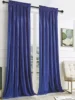 American Style, European Style Blue Curtains Living Room Velvet Blackout Curtains Room Darkening Decorative Curtains 1PC 2