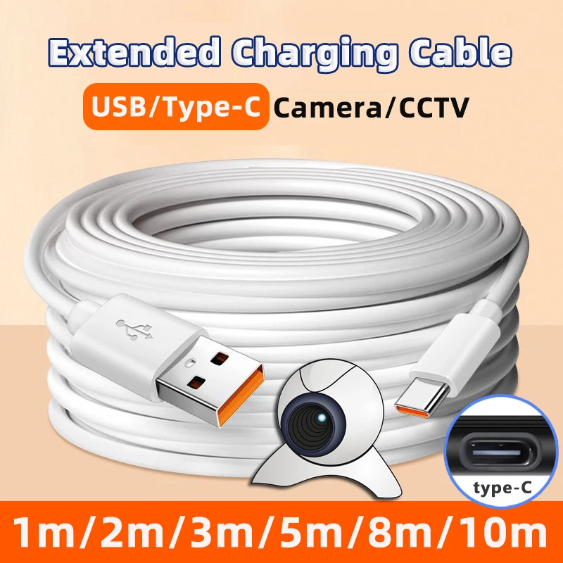 Universal Extra-Long Micro USB & Type C Extension Data Cable