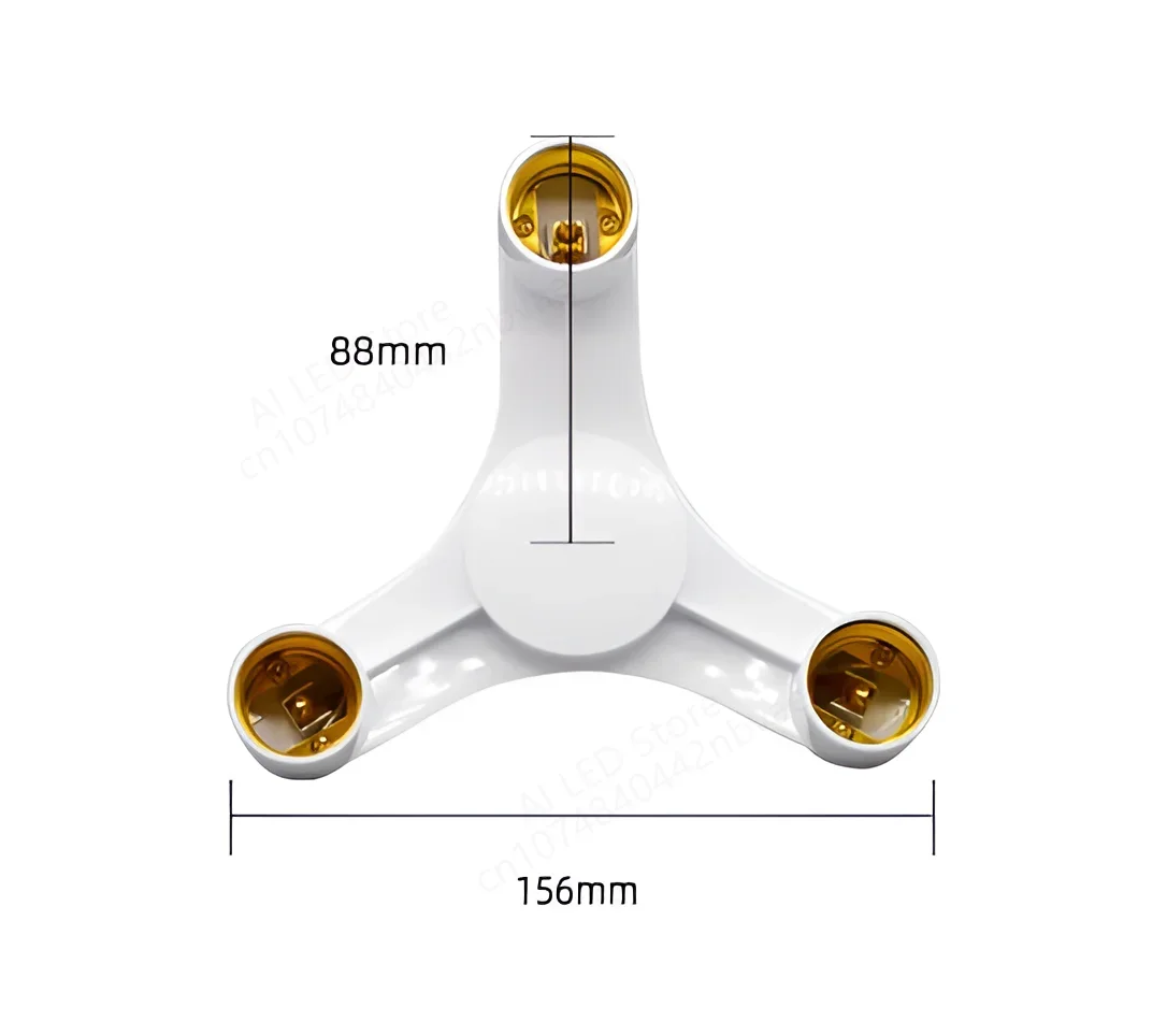 E27 LED Base 220V Light Screw Splitter Adapter Lamp 110V Holder S598a8541ab634b3199e020ef349b6e38h