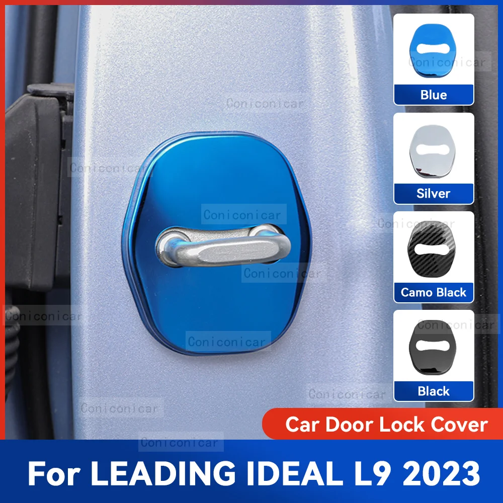 

Auto Car Door Lock Protect Cover Emblems Case Stainless Steel Decoration For LEADING IDEAL L9 2023 Protection Accessories