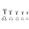 24Sets GunMetal/Rhodium Concealed Mental Hooks and Eyes Closure Sewing Closure for Bra Trousers Skirt Garment Sewing Accessories 1