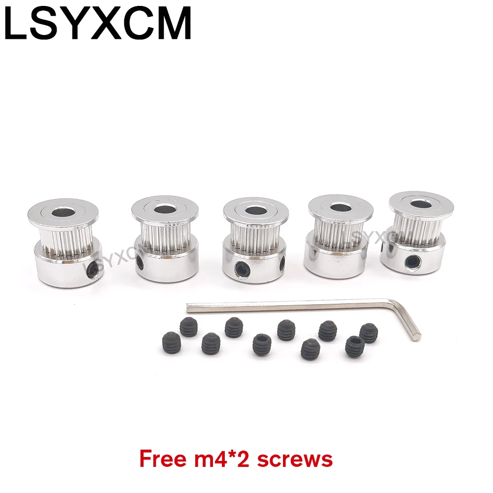 2GT Timing Pulley 12 15 16 20 teeth Bore 4/5/6/6.35/8mm For GT2 Belt 6mm 10mm 15mm 3D printer CNC Parts