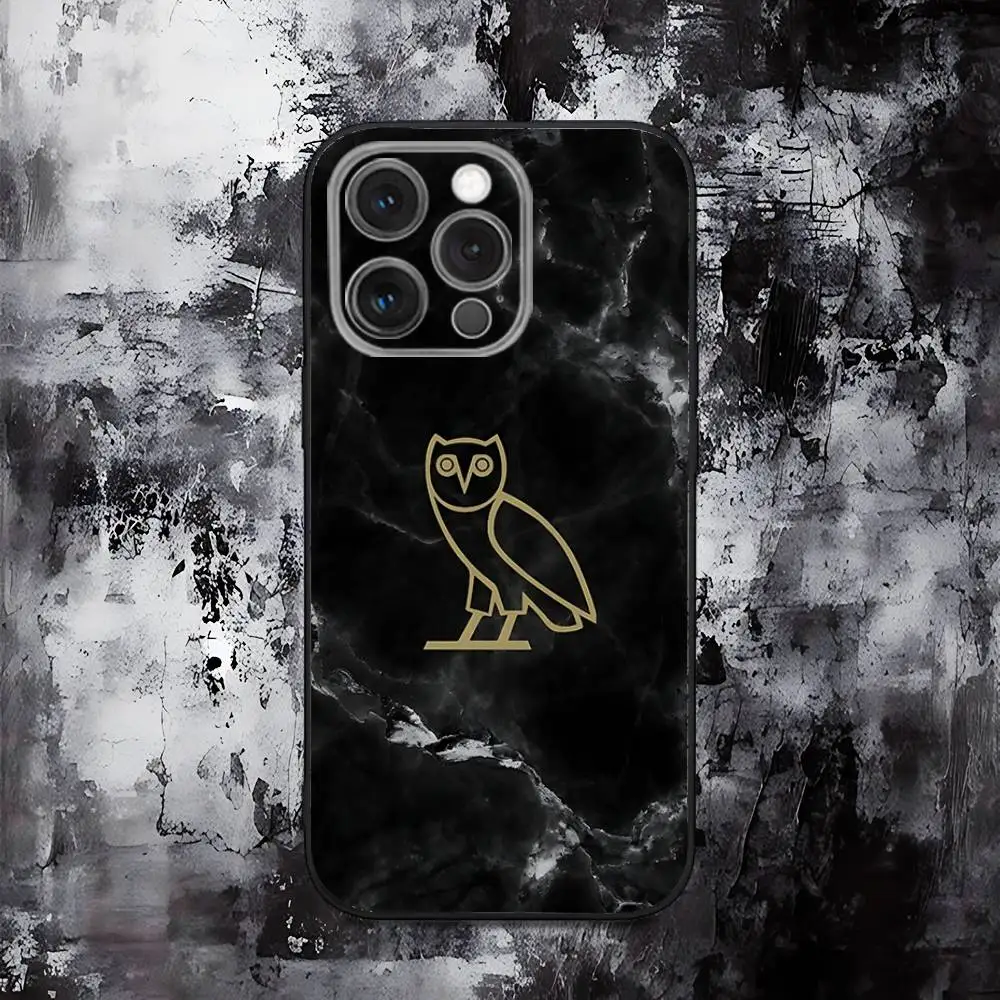 Sleek Black D-Drake O-OvO OWL Soft Silicone Phone Case