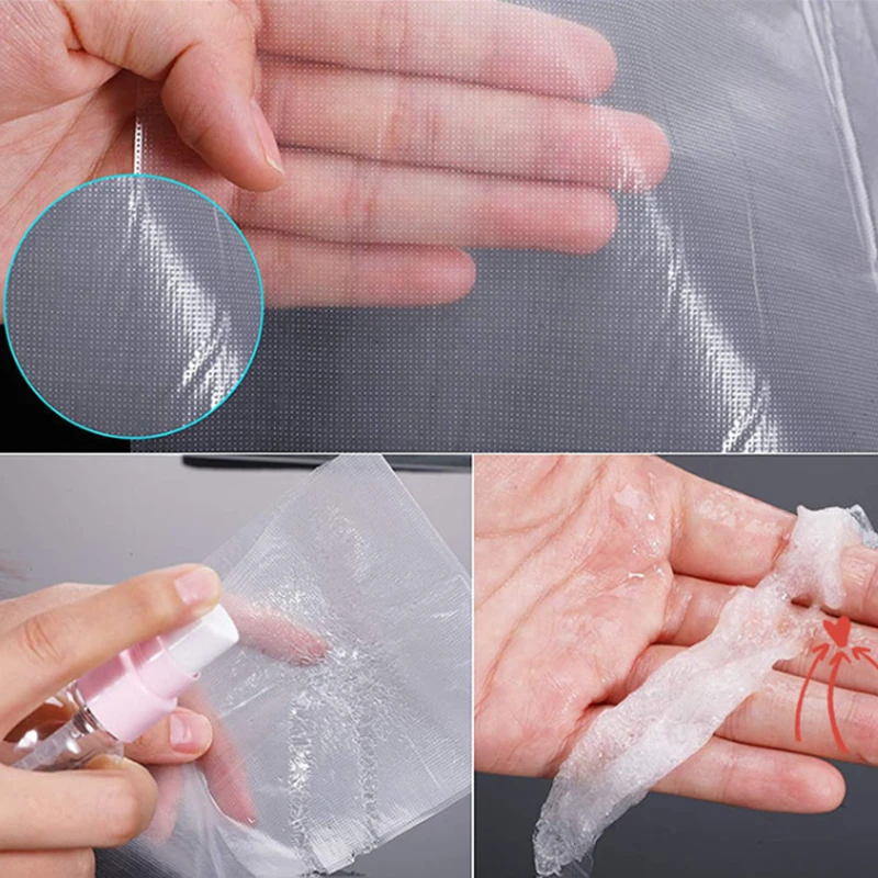 1 Stück 100x100 Kreuzstich Wasserlösliche Leinwand Stickerei-Stabilisierungsfolie Stoff DIY Handnähzubehör Bastelbedarf – Detail 4